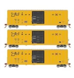 Athearn 18694 HO Scale 50' FMC 5347 Boxcar Railbox RBOX 3 Pack