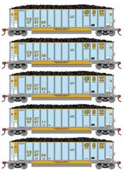 Athearn 81601 HO Scale BethGon Coalporter CSX 5 Pack #1