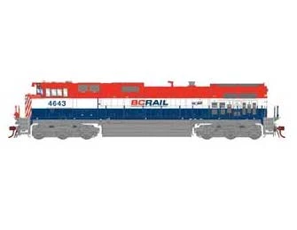 Athearn Genesis 2.0 G31605 HO Scale Dash 9-44CWL BC RAIL BCOL 4643 DCC Sound
