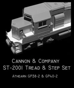 Cannon & Company 2001 HO Scale Etched Brass Safety Tread & Step Kit For Athearn GP38-2 GP40-2