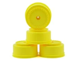 DE Racing BS4-UY Yellow Borrego SCT Wheels For Traxxas Slash 4 Pack
