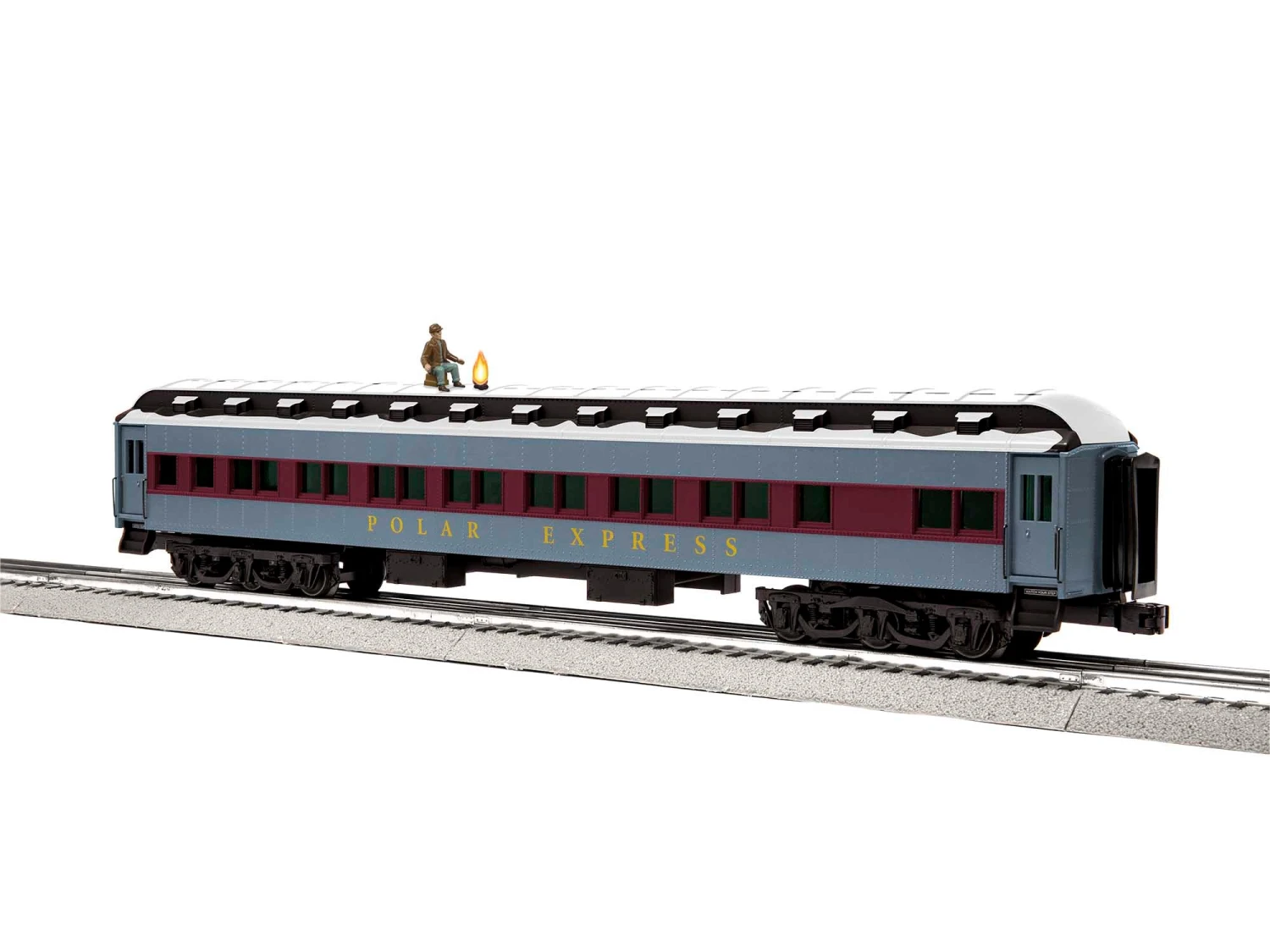 Lionel 2027480 O Gauge Polar Express™ 18" Hobo Car - Snow White Roof