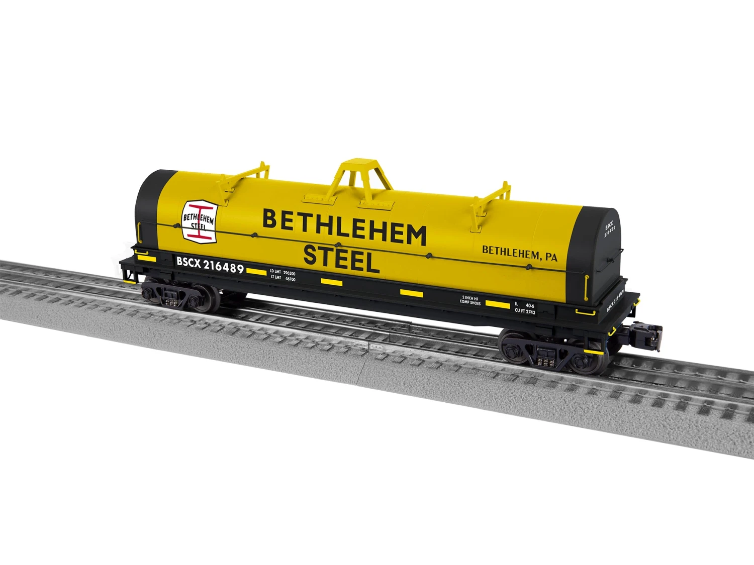 Lionel 2226452 O Scale Coil Car Bethlehem Steel 216489