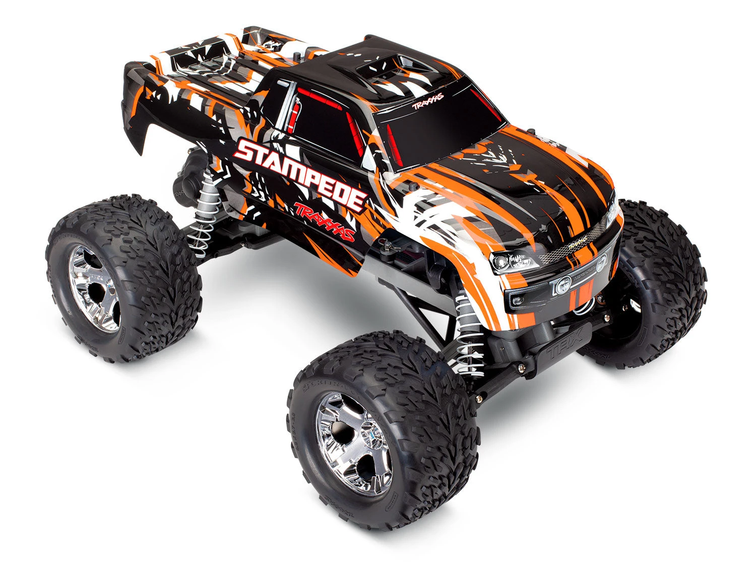 Traxxas 36054-4 Stampede 1/10 Scale RTR 2WD Monster Truck Orange - Image 3