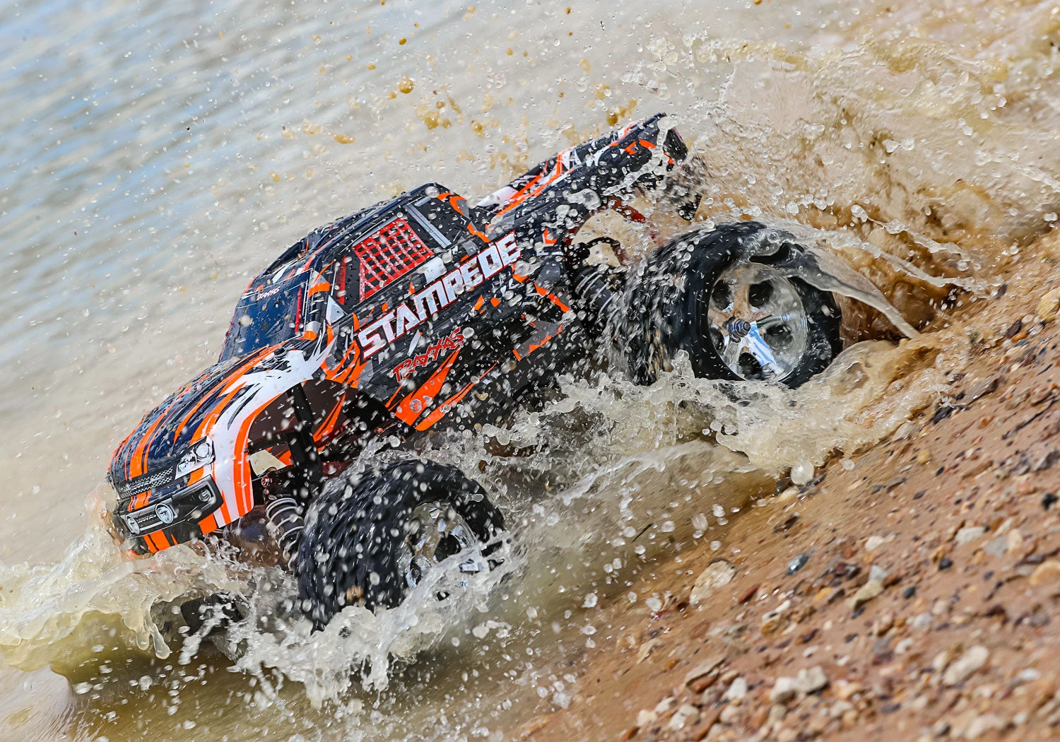 Traxxas 36054-4 Stampede 1/10 Scale RTR 2WD Monster Truck Orange - Image 5