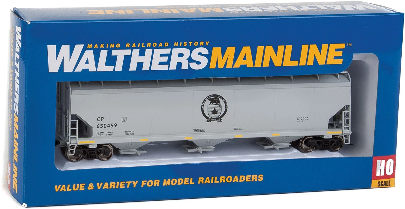 Walthers Mainline 910-7639 HO Scale 60' NSC 5150 3 Bay Covered Hopper Canadian Pacific CP 650459 - Image 2