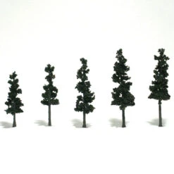 Woodland Scenics TR1560 Ready-Made Pine Tree, 2.5-4" (5-Pack)